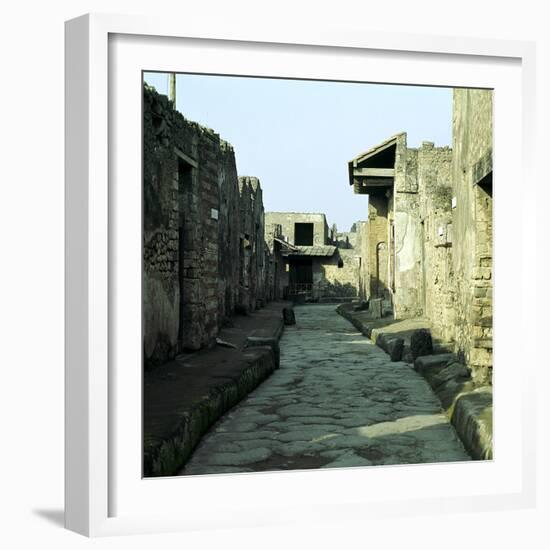 A Street of Houses, Pompeii, Italy-CM Dixon-Framed Photographic Print