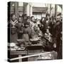 A Street Performer with a Monkey Amusing the Crowd, Kobe, Japan, 1896-Underwood & Underwood-Stretched Canvas