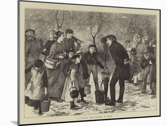 A Street Plug During a Frost-Henry Towneley Green-Mounted Giclee Print