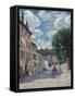 A Street, Possibly in Port-Marly, 1876-Alfred Sisley-Framed Stretched Canvas