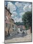 A Street, Possibly in Port-Marly, 1876-Alfred Sisley-Mounted Giclee Print