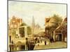 A Street Scene, Amsterdam-Johannes Frederick Hulk-Mounted Giclee Print