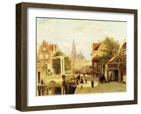 A Street Scene, Amsterdam-Johannes Frederick Hulk-Framed Giclee Print