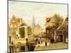 A Street Scene, Amsterdam-Johannes Frederick Hulk-Mounted Giclee Print
