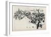 A Street Scene at Asakusa, C1897-Mortimer L Menpes-Framed Giclee Print