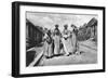 A Street Scene at Vieuxfort, St Lucia, Early 20th Century-null-Framed Giclee Print