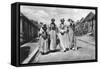 A Street Scene at Vieuxfort, St Lucia, Early 20th Century-null-Framed Stretched Canvas