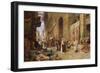 A Street Scene in Cairo-Charles Robertson-Framed Photographic Print