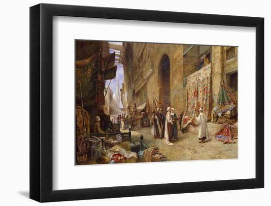 A Street Scene in Cairo-Charles Robertson-Framed Photographic Print