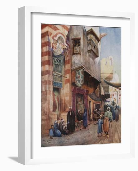 A Street Scene in Cairo-Walter Spencer-Stanhope Tyrwhitt-Framed Giclee Print
