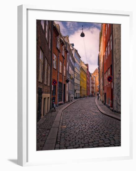 A Street Scene in Copenhagen, Denmark, Scandinavia, Europe-Jim Nix-Framed Photographic Print