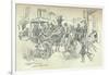 A Street Scene in Delhi, C1903-Leonard Raven-hill-Framed Giclee Print