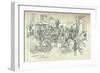 A Street Scene in Delhi, C1903-Leonard Raven-hill-Framed Premium Giclee Print