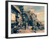 A Street Scene in Jaffa, 1890-Gustav Bauernfeind-Framed Giclee Print