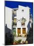 A street scene in the new part of the White Village of Frigiliana. Known as a "pueblo blanco" be...-Panoramic Images-Mounted Photographic Print