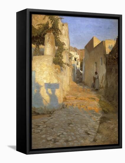 A Street Scene in Tunisia, 1891-Peter Vilhelm Ilsted-Framed Stretched Canvas