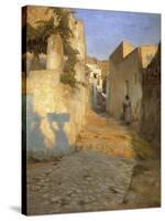 A Street Scene in Tunisia, 1891-Peter Vilhelm Ilsted-Stretched Canvas
