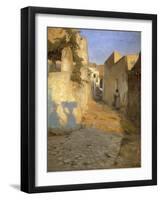 A Street Scene in Tunisia, 1891-Peter Vilhelm Ilsted-Framed Giclee Print