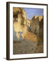 A Street Scene in Tunisia, 1891-Peter Vilhelm Ilsted-Framed Giclee Print