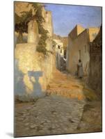 A Street Scene in Tunisia, 1891-Peter Vilhelm Ilsted-Mounted Giclee Print