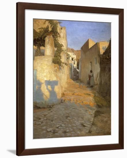 A Street Scene in Tunisia, 1891-Peter Vilhelm Ilsted-Framed Giclee Print