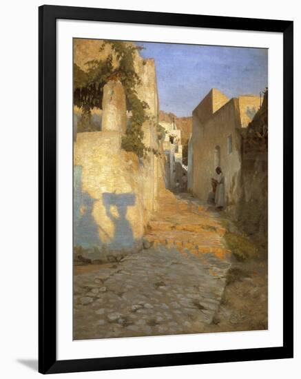 A Street Scene in Tunisia, 1891-Peter Vilhelm Ilsted-Framed Giclee Print