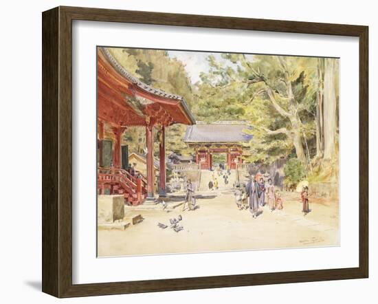 A Street Scene, Japan-Walter Frederick Roofe Tyndale-Framed Giclee Print