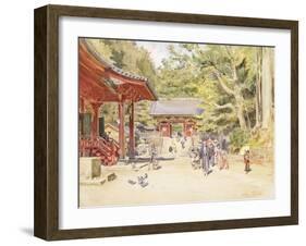 A Street Scene, Japan-Walter Frederick Roofe Tyndale-Framed Giclee Print