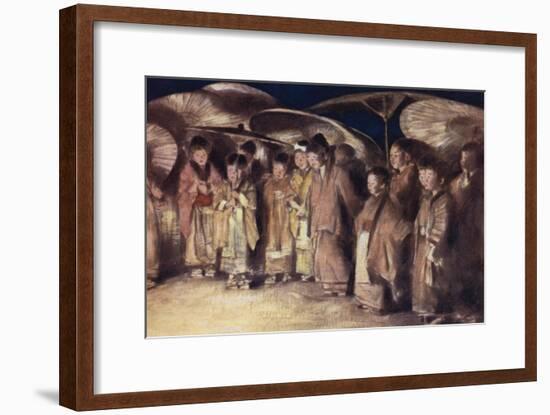 A Street Scene, Kioto-Mortimer Ludington Menpes-Framed Giclee Print