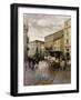 A Street Scene, Milan-Mose Bianchi-Framed Giclee Print