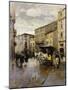 A Street Scene, Milan-Mose Bianchi-Mounted Giclee Print