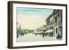 A Street Scene - Redwood City, CA-Lantern Press-Framed Art Print