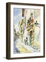 A Street Scene, Toledo-Marin Higuero Enrique-Framed Giclee Print