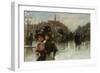 A Street Scene with Elegant Ladies, Paris-Max Lugi-Framed Giclee Print