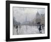 A Street Scene-Paul Fischer-Framed Giclee Print