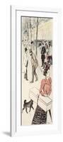 A Street Scene-Théophile Alexandre Steinlen-Framed Giclee Print