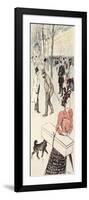 A Street Scene-Théophile Alexandre Steinlen-Framed Giclee Print