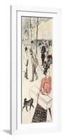 A Street Scene-Théophile Alexandre Steinlen-Framed Giclee Print