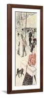 A Street Scene-Théophile Alexandre Steinlen-Framed Giclee Print