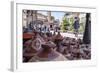 A Street Seller's Wares-Charlie Harding-Framed Photographic Print