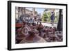 A Street Seller's Wares-Charlie Harding-Framed Photographic Print
