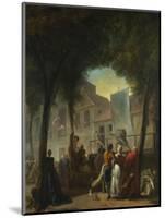 A Street Show in Paris, 1760-Gabriel Jacques de Saint-Anton-Mounted Giclee Print