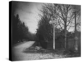 A Street Sign Saying Tarrytown, Saw Mill River Valley, Saw Mill Road, Ny-Wallace G^ Levison-Stretched Canvas