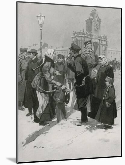 A Street Vendor of Salt Herrings-Frederic De Haenen-Mounted Giclee Print