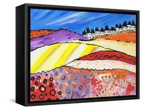 A Street View-Caroline Duncan-Framed Stretched Canvas