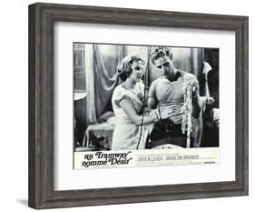 A Streetcar Named Desire, French Movie Poster, 1951-null-Framed Art Print