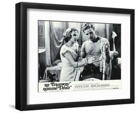 A Streetcar Named Desire, French Movie Poster, 1951-null-Framed Art Print