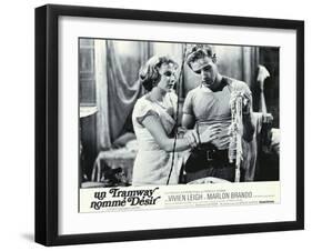 A Streetcar Named Desire, French Movie Poster, 1951-null-Framed Art Print