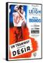 A Streetcar Named Desire, French Movie Poster, 1951-null-Framed Stretched Canvas