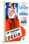 A Streetcar Named Desire, French Movie Poster, 1951-null-Stretched Canvas